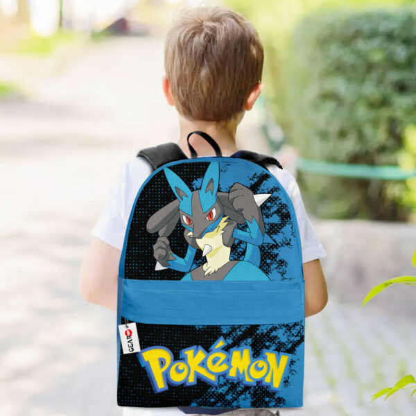 Lucario Backpack Custom Anime Pokemon Bag Gifts for Otaku 3