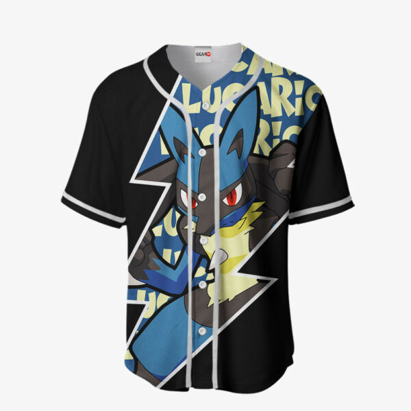 Lucario Jersey Shirt Custom Pokemon Anime Merch Clothes for Otaku 2