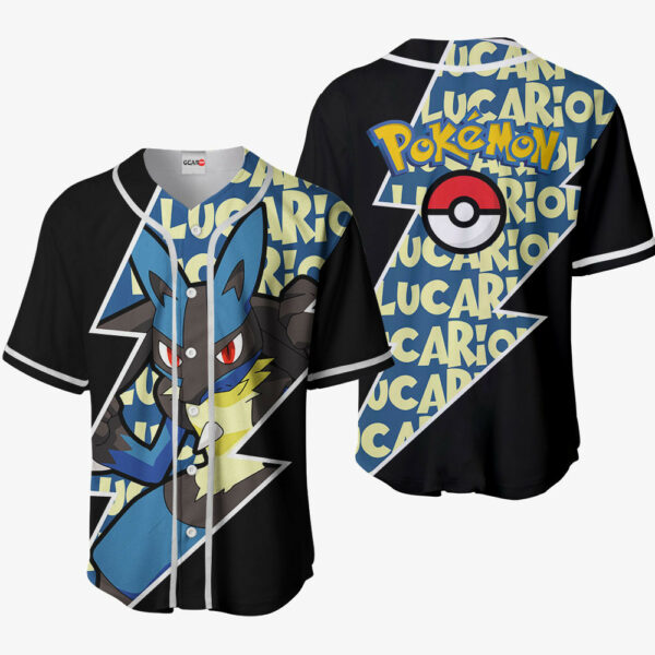 Lucario Jersey Shirt Custom Pokemon Anime Merch Clothes for Otaku 1