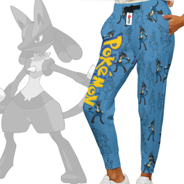 Lucario Joggers Custom Anime Pokemon Sweatpants For Otaku 2