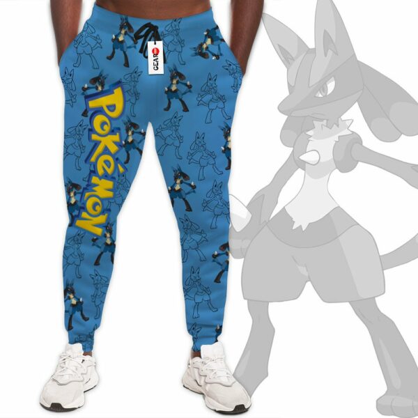 Lucario Joggers Custom Anime Pokemon Sweatpants For Otaku 1