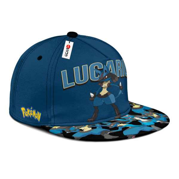 Lucario Snapback Hat Custom Pokemon Anime Hat Gift For Otaku 2