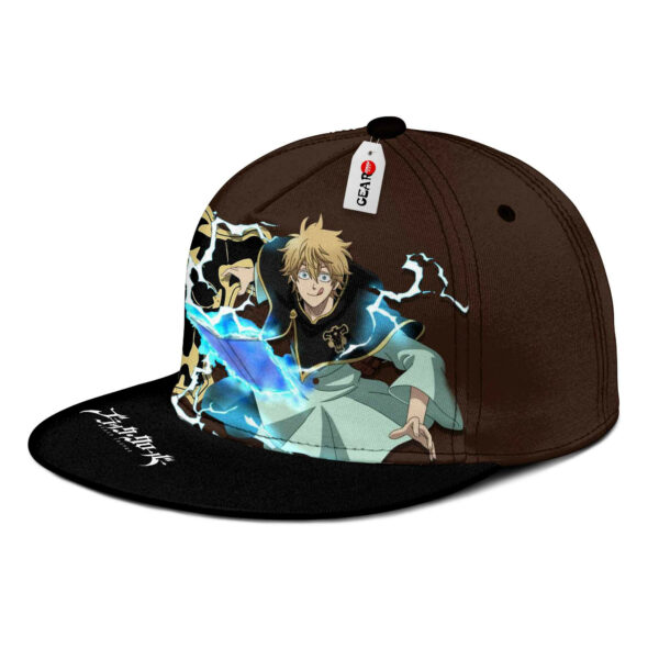 Luck Voltia Snapback Hat Custom Black Clover Anime Hat for Otaku 3