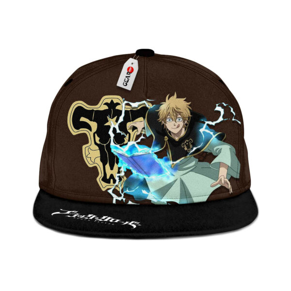 Luck Voltia Snapback Hat Custom Black Clover Anime Hat for Otaku 1