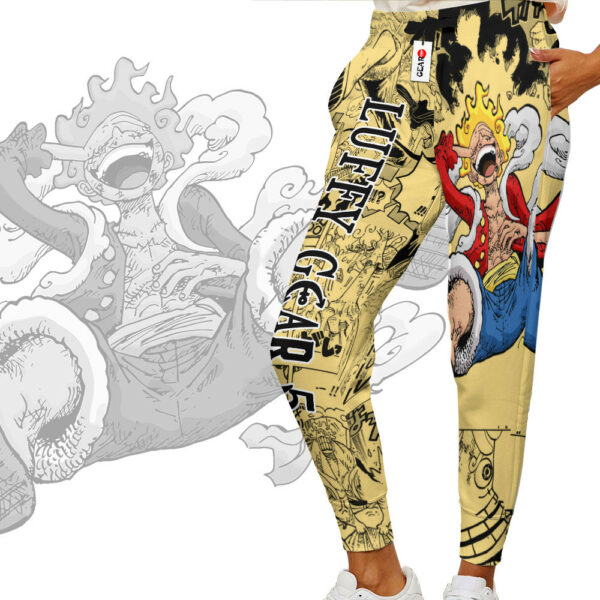 Luffy Gear 5 Joggers Custom Anime One Piece Sweatpants Mix Color Manga 2