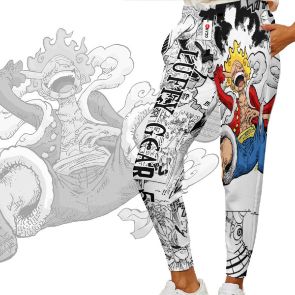 Luffy Gear 5 Joggers Custom Anime One Piece Sweatpants Mix Manga 2