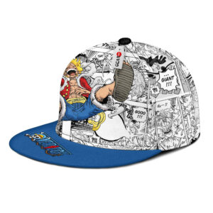 Luffy Gear 5 Snapback Hat Custom One Piece Anime Hat Mix Manga 6