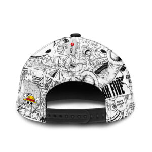 Luffy Gear 5 Snapback Hat Custom One Piece Anime Hat Mix Manga 7