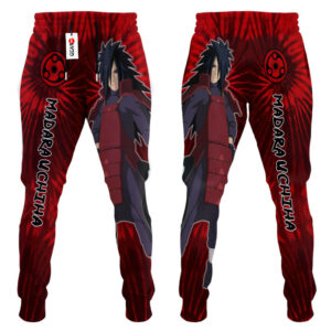 Madara Uchiha Joggers Custom Anime Sweatpants Tie Dye Style Merch 6