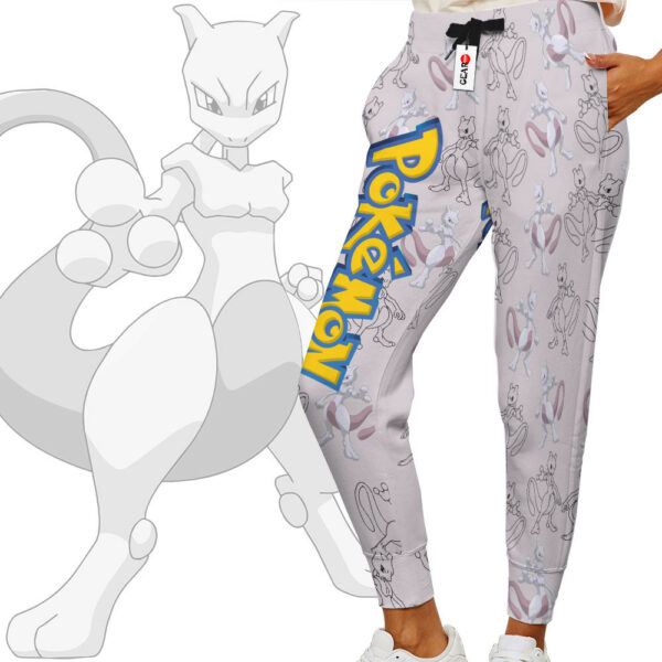 Mewtwo Joggers Custom Anime Pokemon Sweatpants For Otaku 2