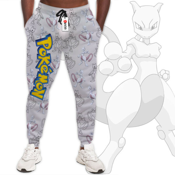 Mewtwo Joggers Custom Anime Pokemon Sweatpants For Otaku 1