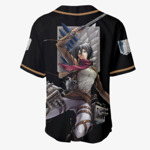 Mikasa Ackerman Jersey Shirt Custom Attack On Titan Anime Merch Clothes 5