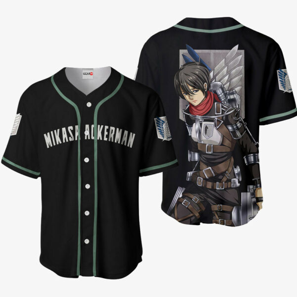 Mikasa Ackerman Jersey Shirt Custom Attack On Titan Final Anime Merch Clothes 1