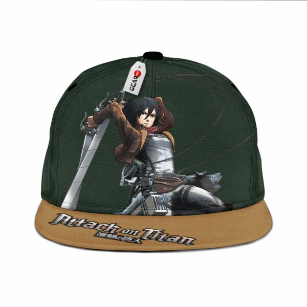 Mikasa Ackerman Snapback Hat Custom Attack On Titan Hat 1