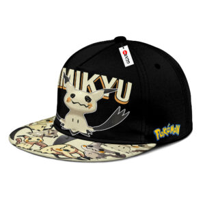 Mimikyu Snapback Hat Custom Pokemon Anime Hat Gifts for Otaku 5