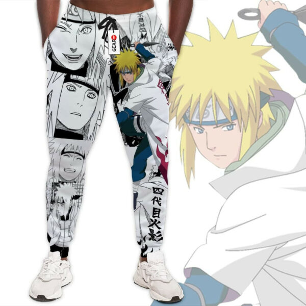 Minato Namikaze Custom NRT Anime Jogger Pants Merch Manga Style 1