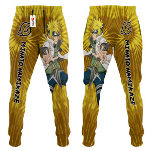 Minato Namikaze Joggers Custom Anime Sweatpants Tie Dye Style Merch 6