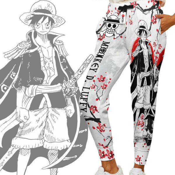 Monkey D Luffy Joggers Custom Anime One Piece Sweatpants Japan Style 2