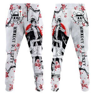 Monkey D Luffy Joggers Custom Anime One Piece Sweatpants Japan Style 6