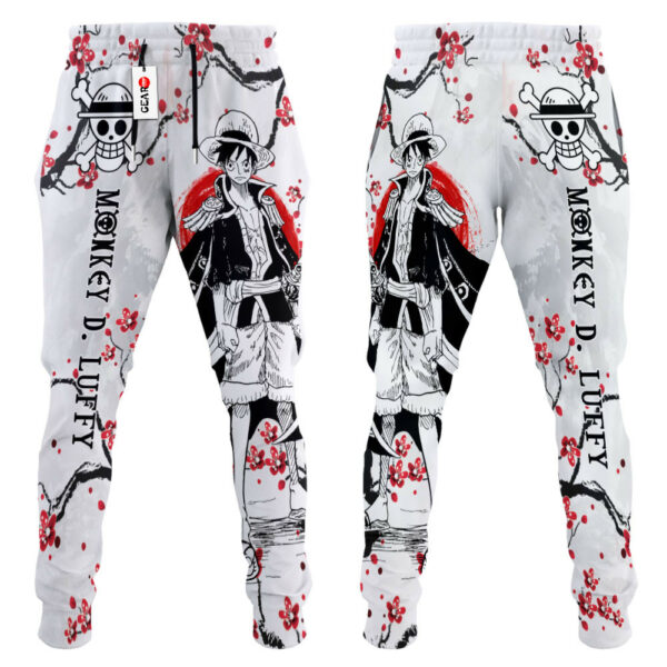 Monkey D Luffy Joggers Custom Anime One Piece Sweatpants Japan Style 3