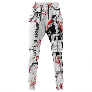 Monkey D Luffy Joggers Custom Anime One Piece Sweatpants Japan Style 7