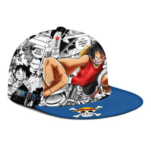 Monkey D Luffy Snapback Hat Custom One Piece Anime Hat Mix Manga 6