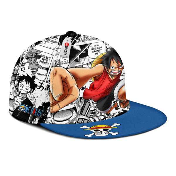 Monkey D Luffy Snapback Hat Custom One Piece Anime Hat Mix Manga 3