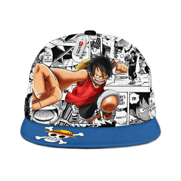 Monkey D Luffy Snapback Hat Custom One Piece Anime Hat Mix Manga 1