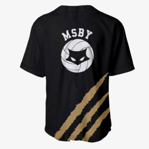 MSBY Jersey Shirt Black Custom Haikyuu Anime Merch Clothes 5