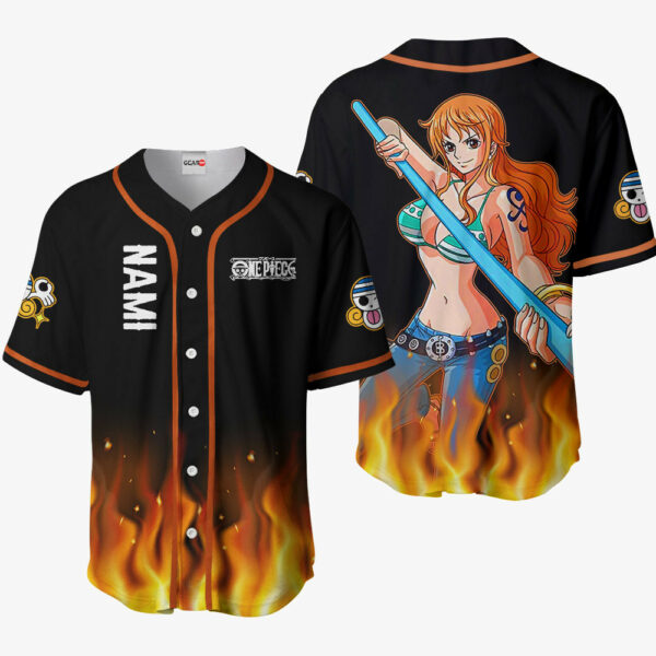 Nami Jersey Shirt Custom OP Anime Merch Clothes 1