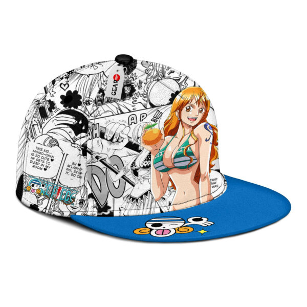 Nami Snapback Hat Custom One Piece Anime Hat Mix Manga 2