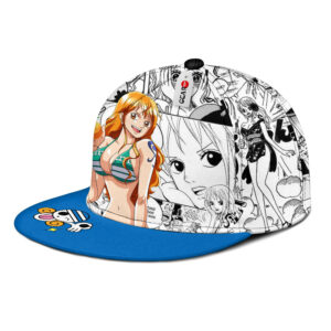 Nami Snapback Hat Custom One Piece Anime Hat Mix Manga 6