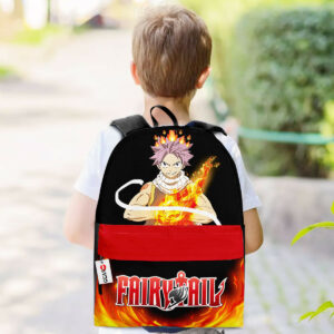 Natsu Dragneel Backpack Custom Fairy Tail Anime Bag for Otaku 5