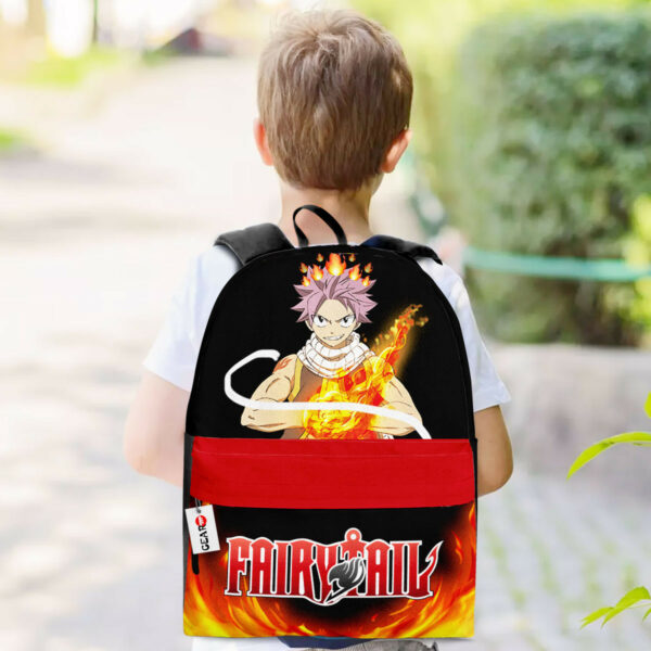 Natsu Dragneel Backpack Custom Fairy Tail Anime Bag for Otaku 3