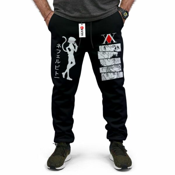 Neferpitou Jogger Pants Fleece Custom HxH Anime Sweatpants 3