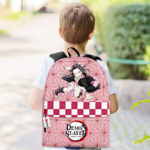 Nezuko Backpack Custom Pattern Kimetsu Anime Bag 5