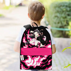 Nezuko Blood Demon Art Backpack Custom Anime Kimetsu Bag for Otaku 5