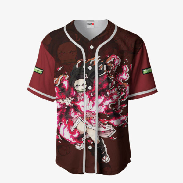 Nezuko Blood Demon Art Jersey Shirt Custom Kimetsu Anime Merch Clothes 2