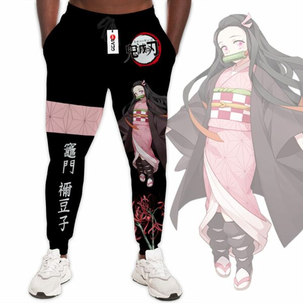 Nezuko Jogger Pants Custom Anime Kimetsu Sweatpants 2