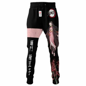 Nezuko Jogger Pants Custom Anime Kimetsu Sweatpants 6