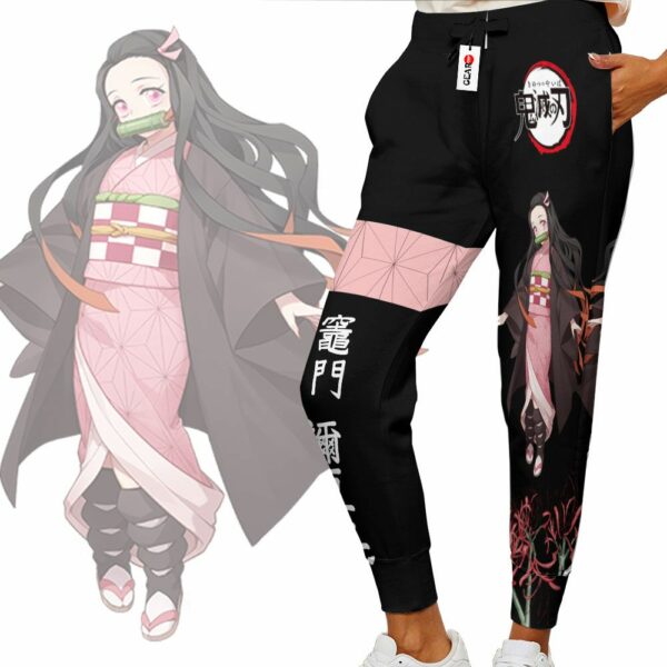 Nezuko Jogger Pants Custom Anime Kimetsu Sweatpants 1