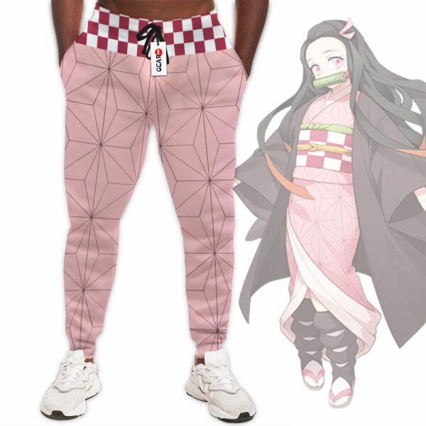 Nezuko Jogger Pants Custom Uniform Kimetsu Anime Sweatpants 2