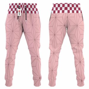 Nezuko Jogger Pants Custom Uniform Kimetsu Anime Sweatpants 6