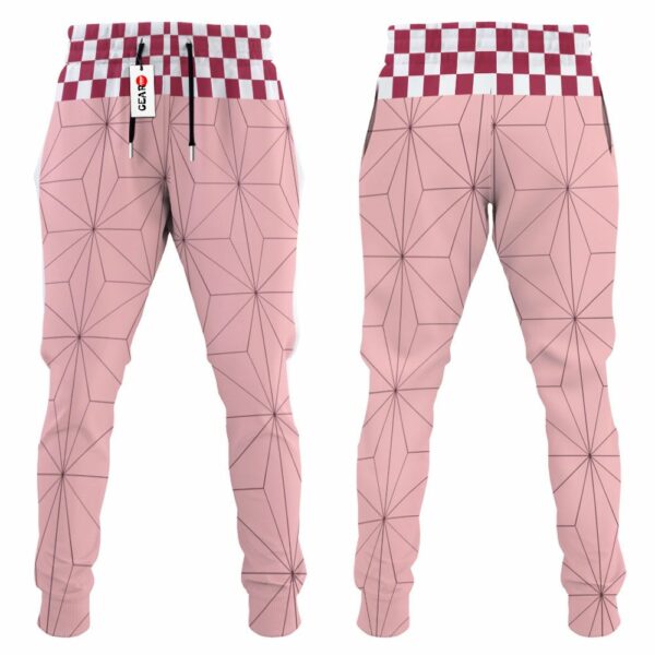 Nezuko Jogger Pants Custom Uniform Kimetsu Anime Sweatpants 3