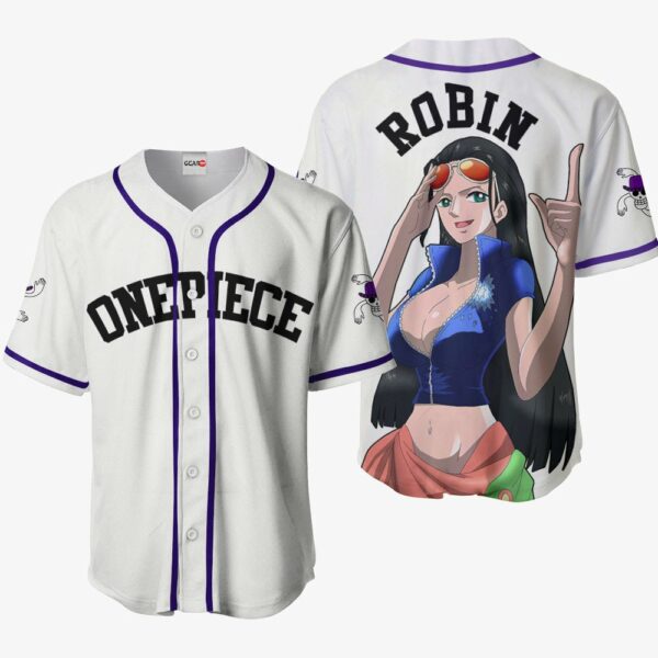 Nico Robin Jersey Shirt One Piece Custom Anime Merch Clothes for Otaku 1