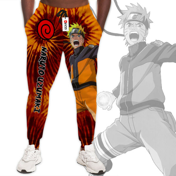 Nrt Uzumaki Joggers Custom Anime Sweatpants Tie Dye Style Merch 1