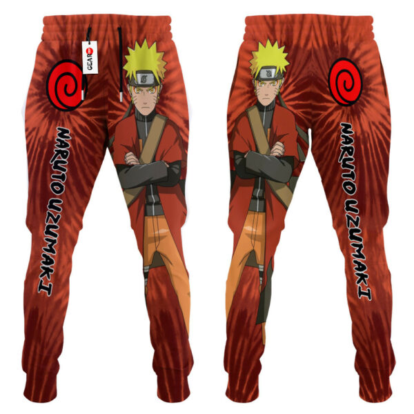 Nrt Uzumaki Sage Joggers Custom Anime Sweatpants Tie Dye Style 3