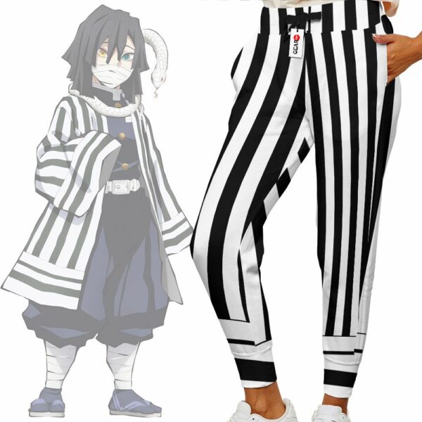 Obanai Iguro Uniform Jogger Pants Custom Kimetsu Anime Sweatpants 2