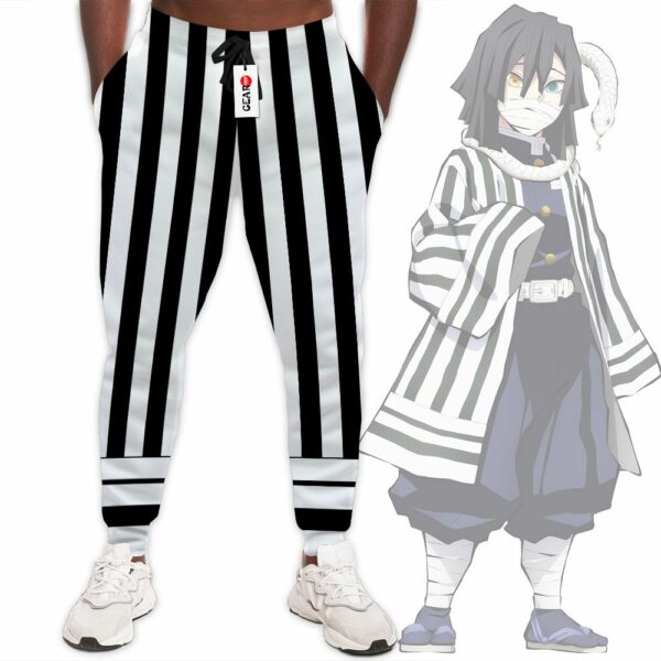 Obanai Iguro Uniform Jogger Pants Custom Kimetsu Anime Sweatpants 1