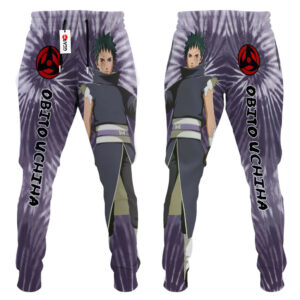 Obito Uchiha Joggers Custom Anime Sweatpants Tie Dye Style Merch 6